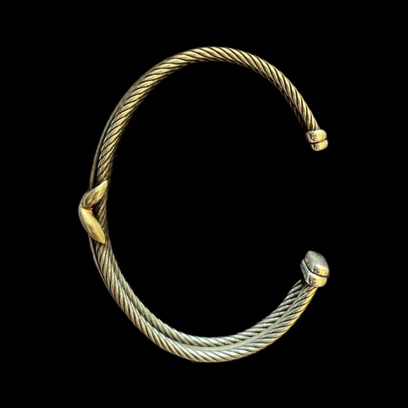 David Yurman | Two Tone Crossover Bracelet - Picture 5 of 6